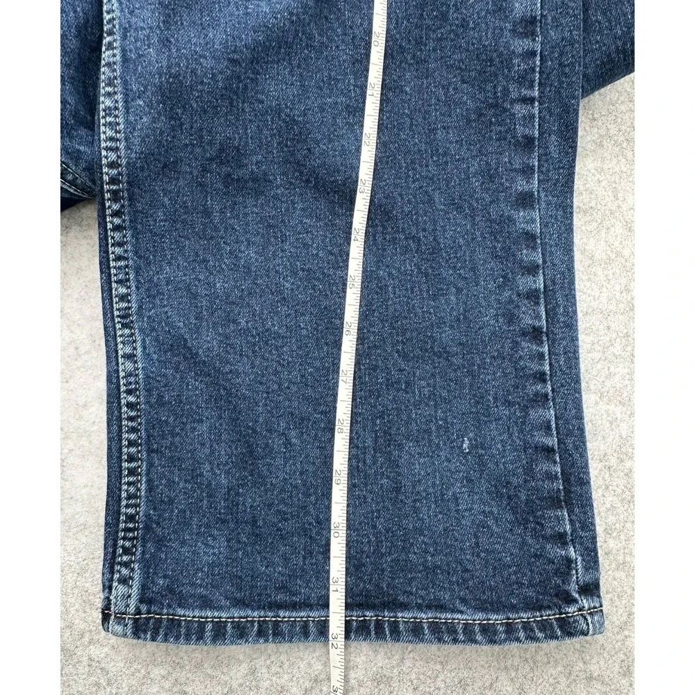 Levi Strauss Signature RELAXED Straight Leg Dark Wash Denim Jeans Men's 42 x 32